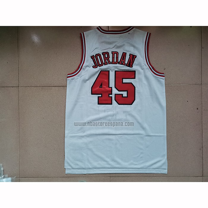 Camiseta Chicago Bulls Michael Jordan NO 23 Mitchell & Ness 1994-95 Blanco
